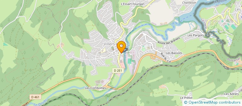 localisation de l'entreprise NOTRE-SANTE.CH à VILLERS-LE-LAC