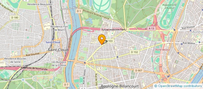 localisation de l'entreprise NOTRE SARL à BOULOGNE-BILLANCOURT