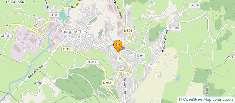 localisation de l'entreprise NOTRE SERVICE COMME CHEZ VOUS à THIZY-LES-BOURGS