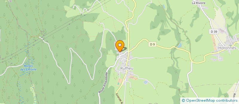 localisation de l'entreprise NOTRE VALROMEY  RUFFIEU