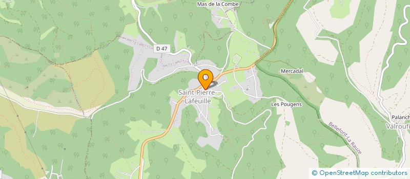 localisation de l'entreprise NOTRE VILLAGE VOUS AIME  SAINT-PIERRE-LAFEUILLE