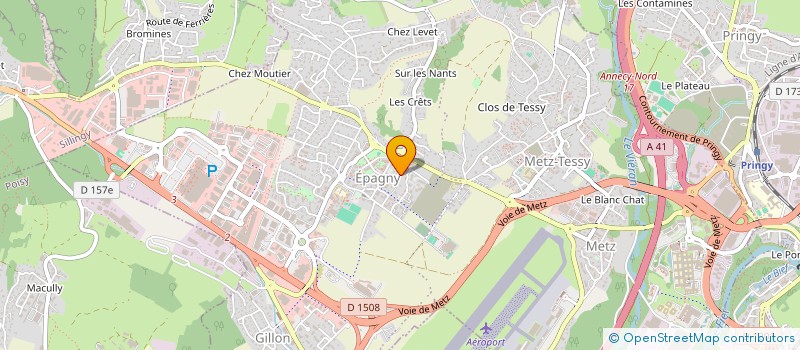 localisation de l'entreprise NOTRESPACE  EPAGNY METZ-TESSY