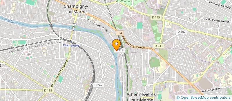 localisation de l'entreprise NOTTING HILL à CHAMPIGNY-SUR-MARNE