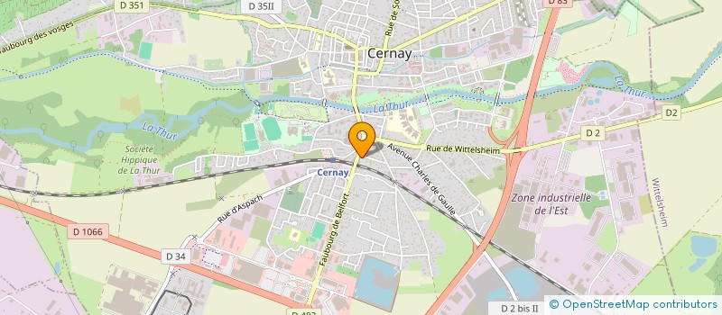 localisation de l'entreprise NOU LE LA  CERNAY