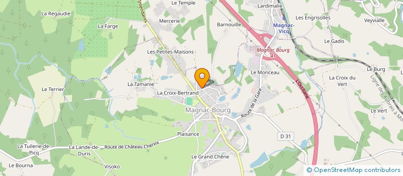 localisation de l'entreprise NOUAILLAS CHARLES à MAGNAC-BOURG