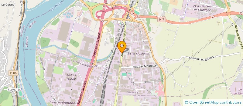 localisation de l'entreprise NOUBA à VALENCE