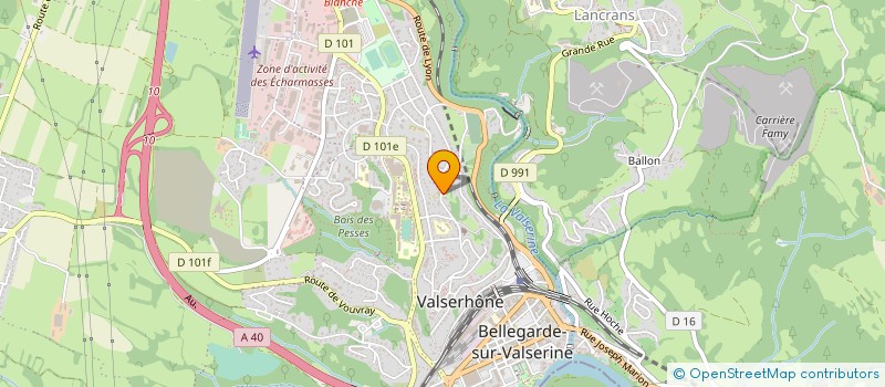 localisation de l'entreprise NOUBA PRODUCTIONS à VALSERHONE