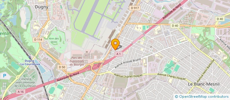 localisation de l'entreprise NOUBI  LE BLANC-MESNIL