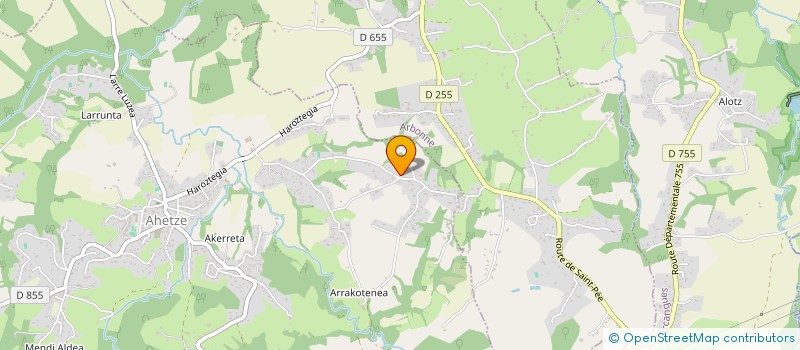 localisation de l'entreprise NOUBIARRITZ  AHETZE