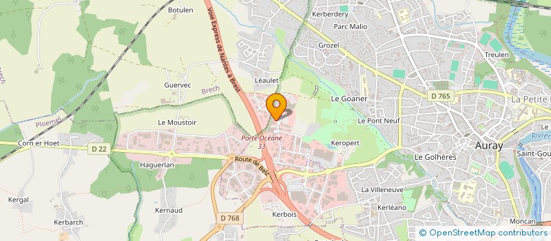 localisation de l'entreprise NOUCAMP à AURAY