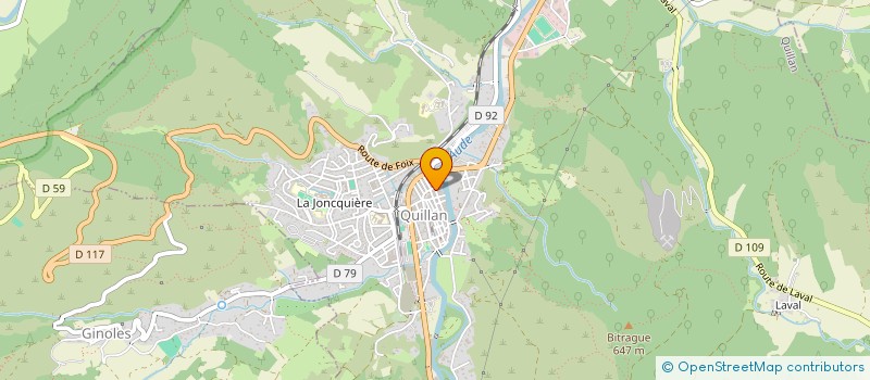 localisation de l'entreprise NOUCAR à QUILLAN