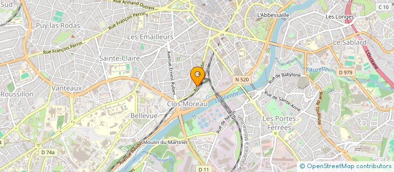 localisation de l'entreprise NOUCHILOU à LIMOGES