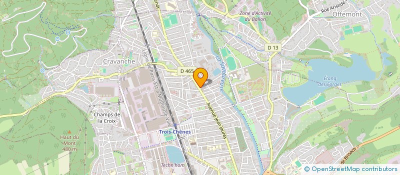 localisation de l'entreprise NOUER ENSEMBLE  BELFORT