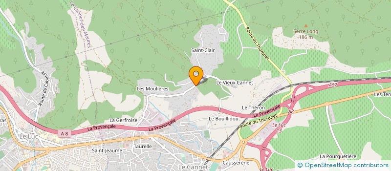 localisation de l'entreprise NOUGAILLAC TP  LE CANNET-DES-MAURES