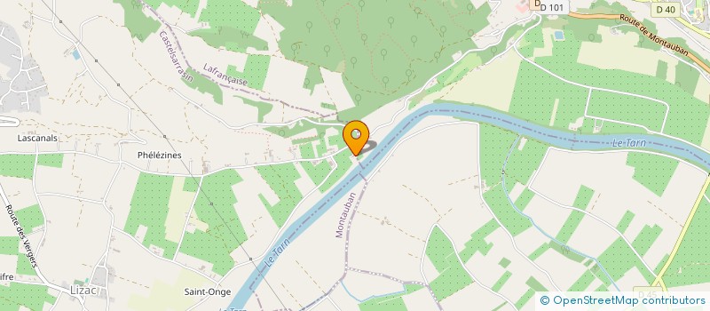 localisation de l'entreprise NOUGAREDE TRANSPORTS à MOISSAC