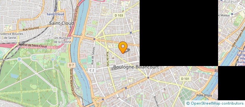 localisation de l'entreprise NOUGATINE RECEPTIONS à BOULOGNE-BILLANCOURT