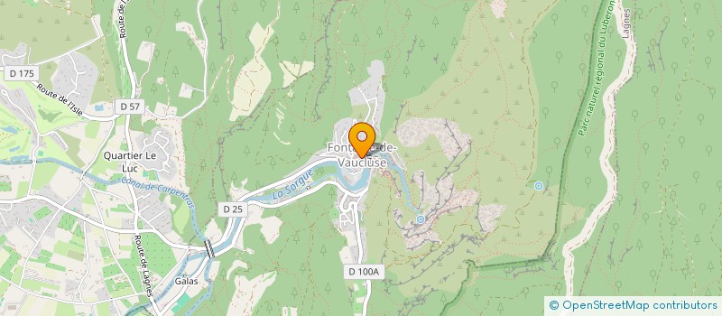 localisation de l'entreprise NOUGUIER IMMO à FONTAINE-DE-VAUCLUSE