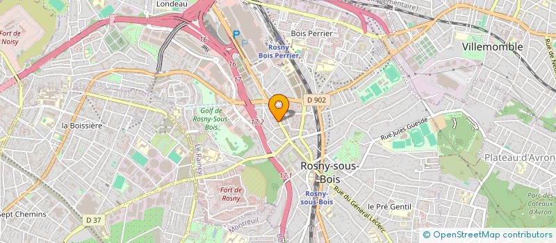 localisation de l'entreprise NOUHTRANSPORTS à ROSNY-SOUS-BOIS