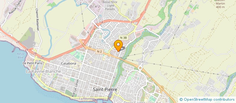 localisation de l'entreprise NOUMANE CONSTRUCTION SARL à SAINT-PIERRE