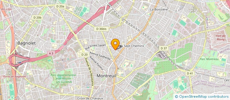 localisation de l'entreprise NOUMARMAT à MONTREUIL