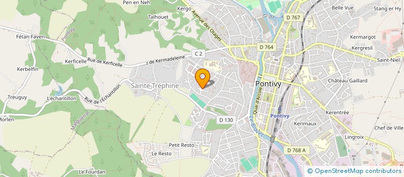 localisation de l'entreprise NOUMEA  PONTIVY