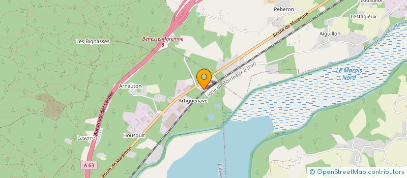 localisation de l'entreprise NOUN EDITIONS  LABENNE