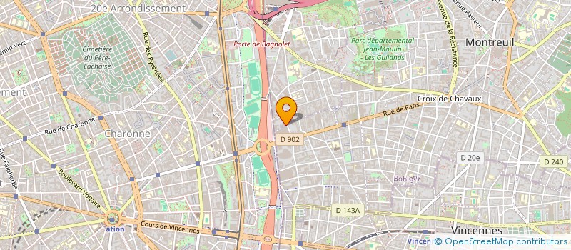 localisation de l'entreprise NOUN TEA à MONTREUIL