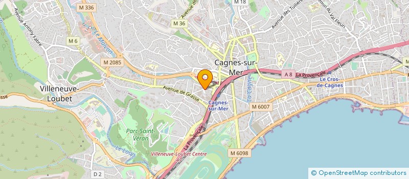 localisation de l'entreprise NOUNOU LILOU à CAGNES-SUR-MER