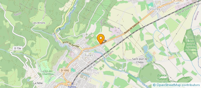 localisation de l'entreprise NOUNOUFLIX  TULLINS