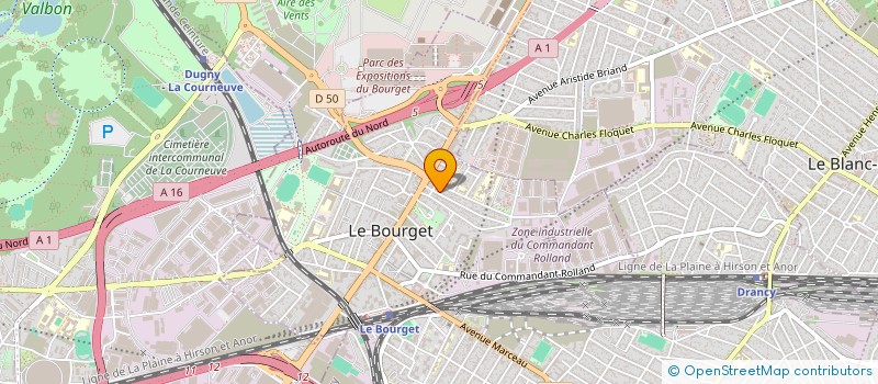 localisation de l'entreprise NOUR à LE BOURGET