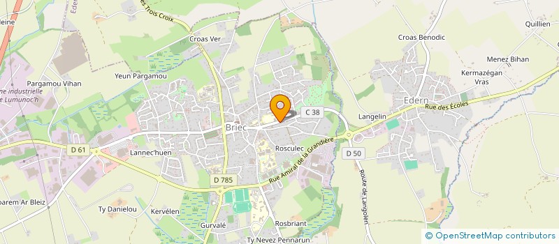 localisation de l'entreprise NOUR  BRIEC