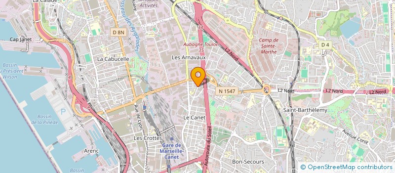 localisation de l'entreprise NOUR à MARSEILLE