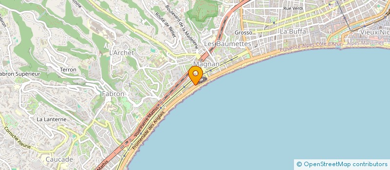 localisation de l'entreprise NOUR-AZUR  NICE