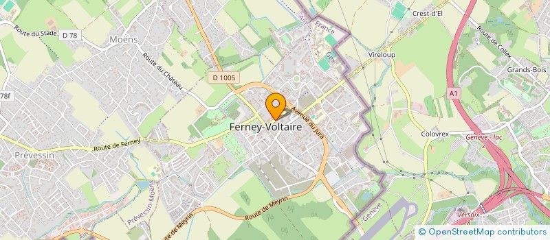 localisation de l'entreprise NOUR BARBER  FERNEY-VOLTAIRE