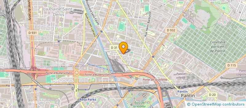 localisation de l'entreprise NOUR BATIMENT à AUBERVILLIERS
