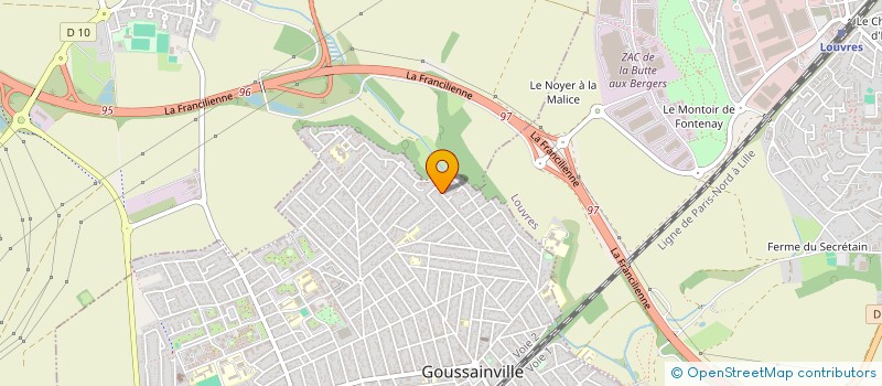 localisation de l'entreprise NOUR ELEC à GOUSSAINVILLE