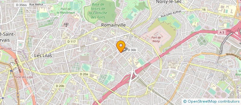 localisation de l'entreprise NOUR-ETANCHE à ROMAINVILLE