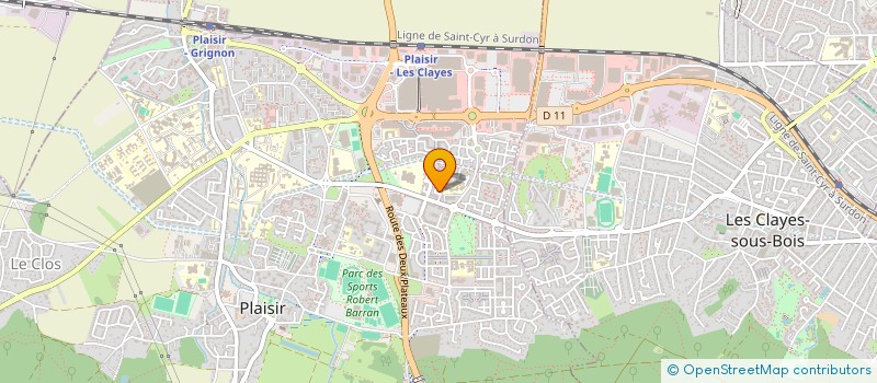 localisation de l'entreprise NOUR IT à PLAISIR