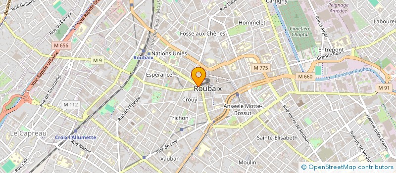 localisation de l'entreprise NOUR PHONE à ROUBAIX