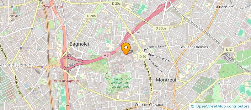 localisation de l'entreprise NOUR SERVICE à MONTREUIL