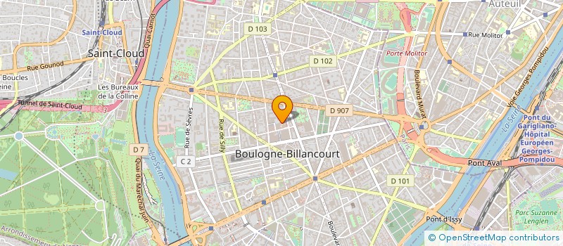 localisation de l'entreprise NOURA BOULOGNE  BOULOGNE BILLANCOURT