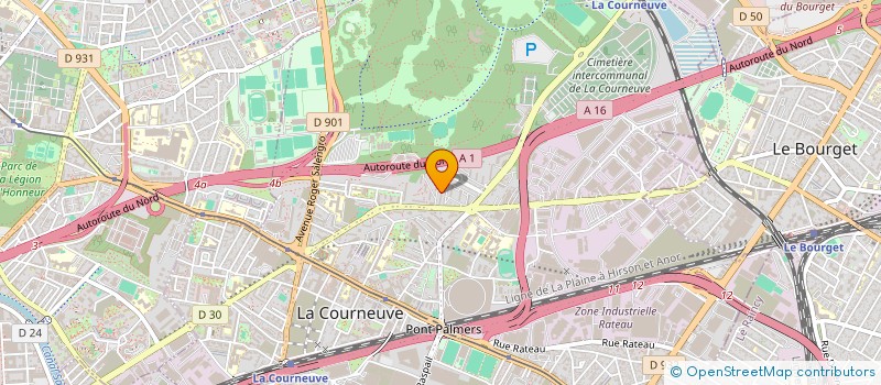 localisation de l'entreprise NOURA LUXE DRIVE à LA COURNEUVE