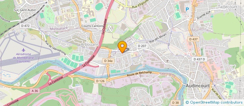 localisation de l'entreprise NOURAYN  AUDINCOURT