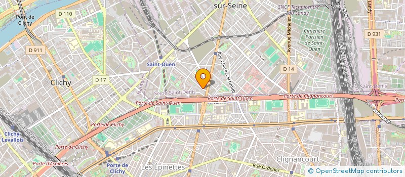 localisation de l'entreprise NOURBAT à SAINT-OUEN-SUR-SEINE