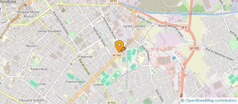 localisation de l'entreprise NOURI  ROUBAIX