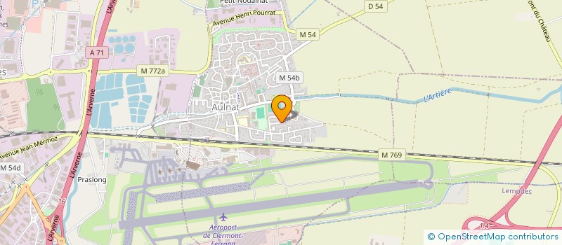 localisation de l'entreprise NOURI LH  AULNAT