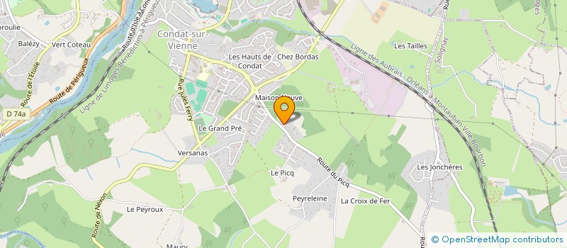 localisation de l'entreprise NOURIA  CONDAT-SUR-VIENNE