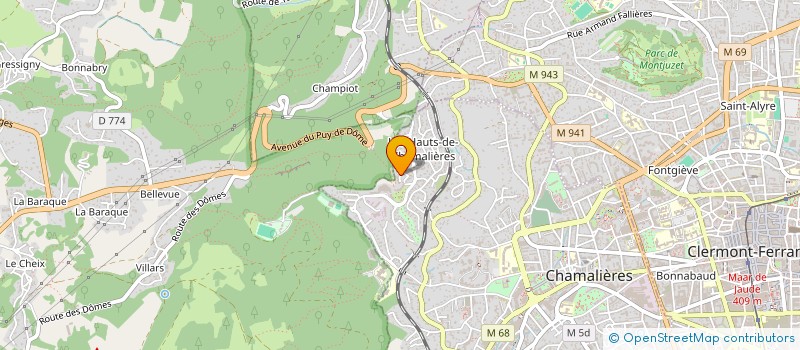 localisation de l'entreprise NOURIEH  CHAMALIERES