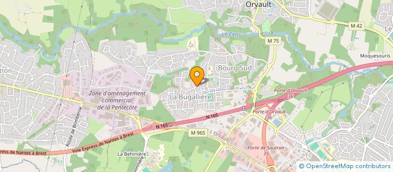 localisation de l'entreprise NOURIMMO à ORVAULT