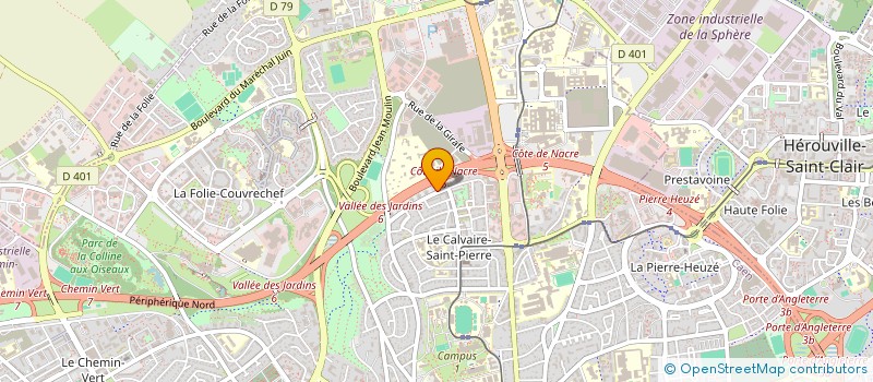localisation de l'entreprise NOURINE IMMOBILIER à CAEN